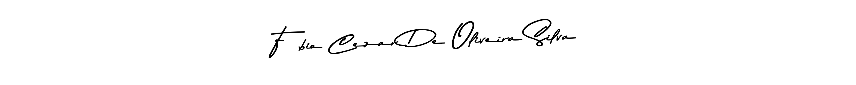 Use a signature maker to create a handwritten signature online. With this signature software, you can design (Asem Kandis PERSONAL USE) your own signature for name Fábio Cezar De Oliveira Silva. Fábio Cezar De Oliveira Silva signature style 9 images and pictures png