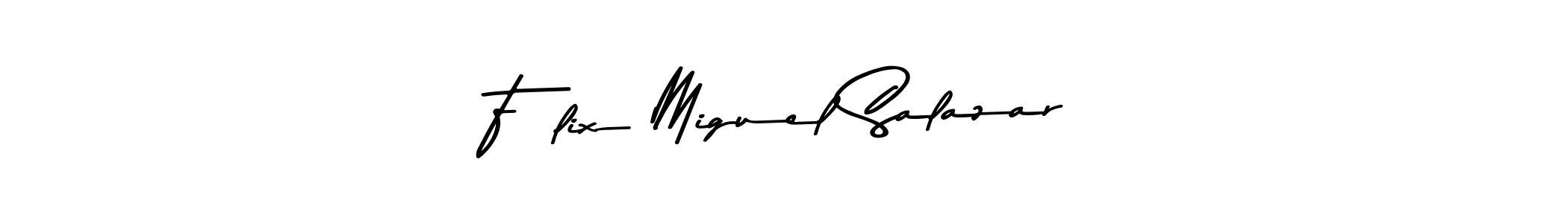 Félix Miguel Salazar stylish signature style. Best Handwritten Sign (Asem Kandis PERSONAL USE) for my name. Handwritten Signature Collection Ideas for my name Félix Miguel Salazar. Félix Miguel Salazar signature style 9 images and pictures png