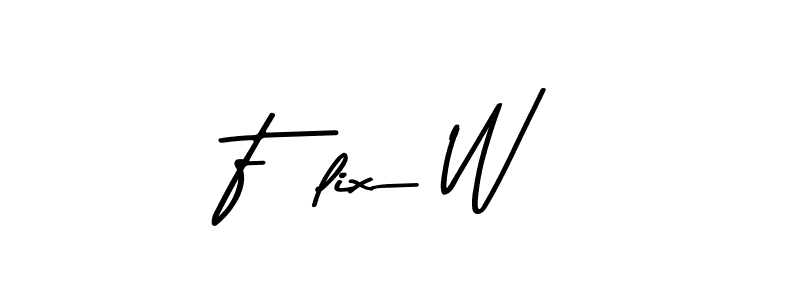 Félix W stylish signature style. Best Handwritten Sign (Asem Kandis PERSONAL USE) for my name. Handwritten Signature Collection Ideas for my name Félix W. Félix W signature style 9 images and pictures png