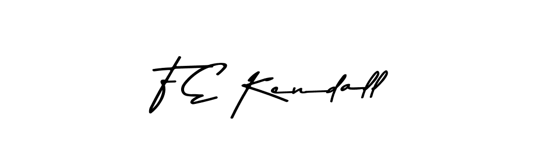 Create a beautiful signature design for name F E Kendall. With this signature (Asem Kandis PERSONAL USE) fonts, you can make a handwritten signature for free. F E Kendall signature style 9 images and pictures png