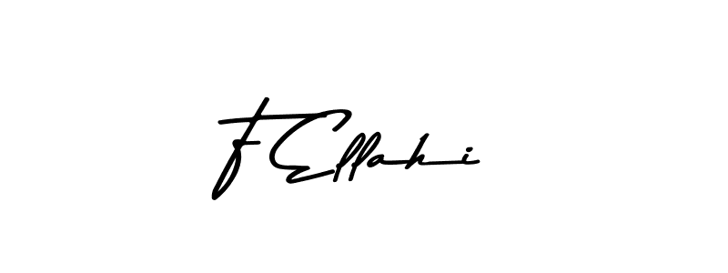 How to make F Ellahi signature? Asem Kandis PERSONAL USE is a professional autograph style. Create handwritten signature for F Ellahi name. F Ellahi signature style 9 images and pictures png