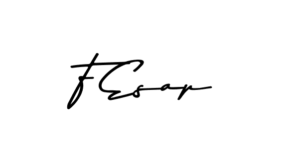 This is the best signature style for the F Esap name. Also you like these signature font (Asem Kandis PERSONAL USE). Mix name signature. F Esap signature style 9 images and pictures png