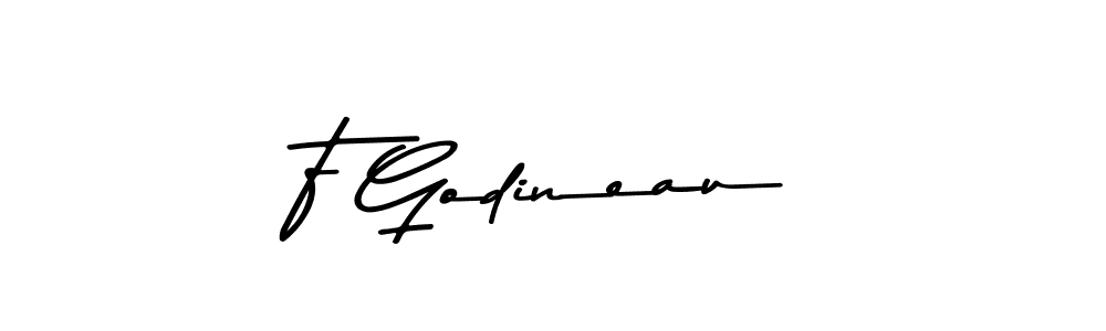 The best way (Asem Kandis PERSONAL USE) to make a short signature is to pick only two or three words in your name. The name F Godineau include a total of six letters. For converting this name. F Godineau signature style 9 images and pictures png