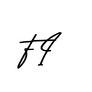 Create a beautiful signature design for name F I. With this signature (Asem Kandis PERSONAL USE) fonts, you can make a handwritten signature for free. F I signature style 9 images and pictures png