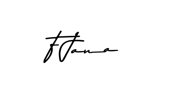 if you are searching for the best signature style for your name F Jana. so please give up your signature search. here we have designed multiple signature styles  using Asem Kandis PERSONAL USE. F Jana signature style 9 images and pictures png