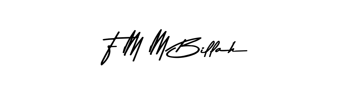 You should practise on your own different ways (Asem Kandis PERSONAL USE) to write your name (F M M Billah) in signature. don't let someone else do it for you. F M M Billah signature style 9 images and pictures png