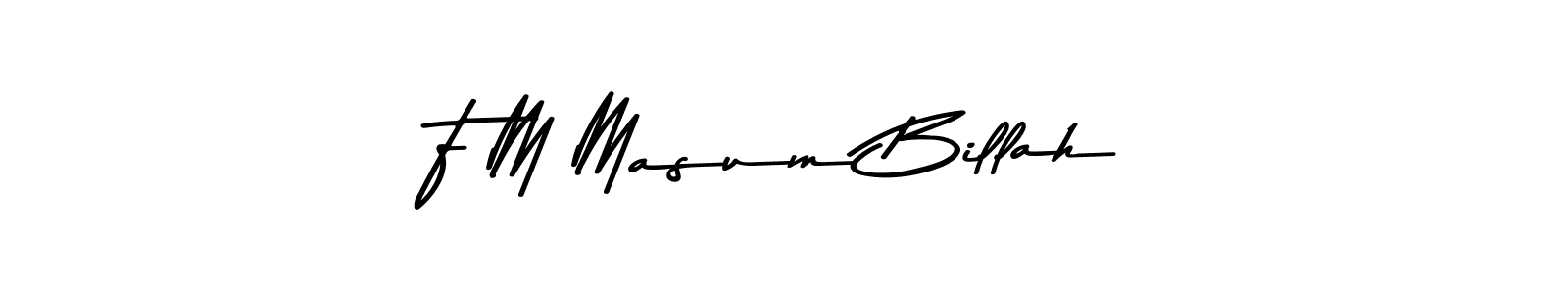 Make a beautiful signature design for name F M Masum Billah. Use this online signature maker to create a handwritten signature for free. F M Masum Billah signature style 9 images and pictures png