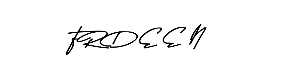 The best way (Asem Kandis PERSONAL USE) to make a short signature is to pick only two or three words in your name. The name F R D E E N include a total of six letters. For converting this name. F R D E E N signature style 9 images and pictures png