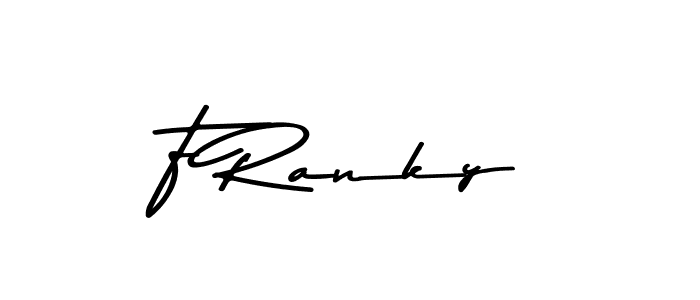 You should practise on your own different ways (Asem Kandis PERSONAL USE) to write your name (F Ranky) in signature. don't let someone else do it for you. F Ranky signature style 9 images and pictures png