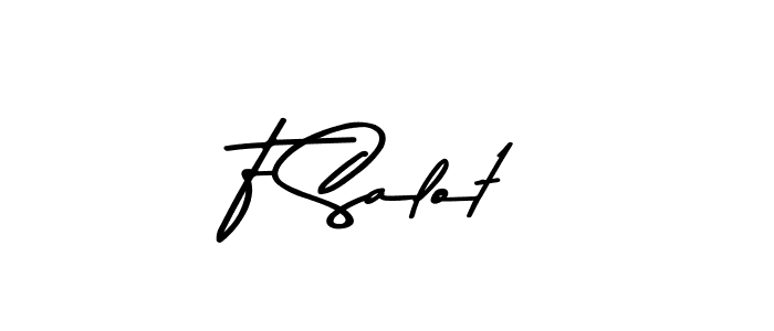 Also we have F Salot name is the best signature style. Create professional handwritten signature collection using Asem Kandis PERSONAL USE autograph style. F Salot signature style 9 images and pictures png