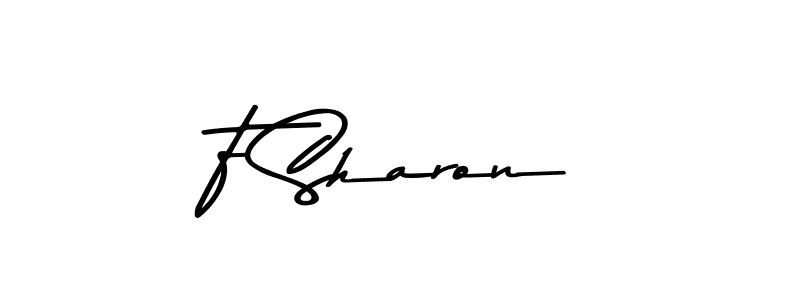 The best way (Asem Kandis PERSONAL USE) to make a short signature is to pick only two or three words in your name. The name F Sharon include a total of six letters. For converting this name. F Sharon signature style 9 images and pictures png