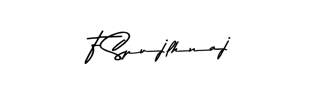 if you are searching for the best signature style for your name F Spujlhnaj. so please give up your signature search. here we have designed multiple signature styles  using Asem Kandis PERSONAL USE. F Spujlhnaj signature style 9 images and pictures png