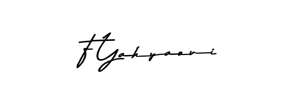The best way (Asem Kandis PERSONAL USE) to make a short signature is to pick only two or three words in your name. The name F Yahyaoui include a total of six letters. For converting this name. F Yahyaoui signature style 9 images and pictures png