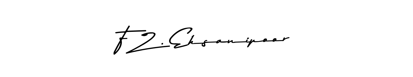 Use a signature maker to create a handwritten signature online. With this signature software, you can design (Asem Kandis PERSONAL USE) your own signature for name F Z . Ehsanipoor. F Z . Ehsanipoor signature style 9 images and pictures png
