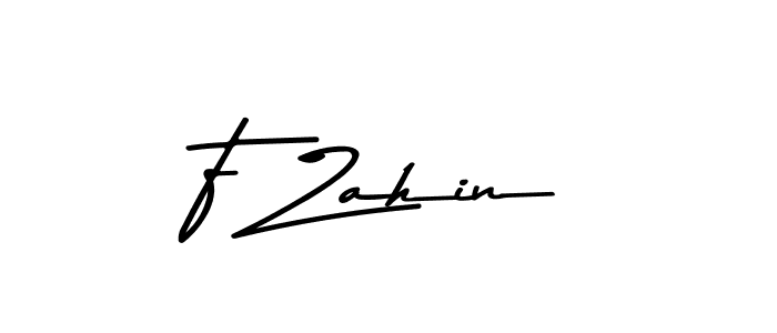 Use a signature maker to create a handwritten signature online. With this signature software, you can design (Asem Kandis PERSONAL USE) your own signature for name F Zahin. F Zahin signature style 9 images and pictures png