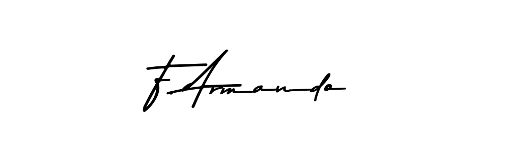 The best way (Asem Kandis PERSONAL USE) to make a short signature is to pick only two or three words in your name. The name F. Armando include a total of six letters. For converting this name. F. Armando signature style 9 images and pictures png