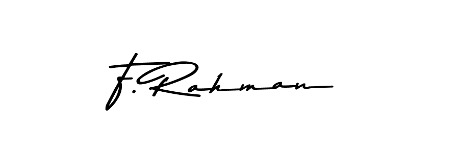 Similarly Asem Kandis PERSONAL USE is the best handwritten signature design. Signature creator online .You can use it as an online autograph creator for name F. Rahman. F. Rahman signature style 9 images and pictures png