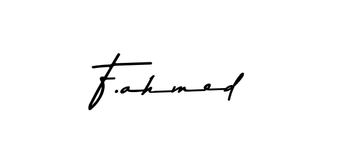 Make a beautiful signature design for name F.ahmed. Use this online signature maker to create a handwritten signature for free. F.ahmed signature style 9 images and pictures png