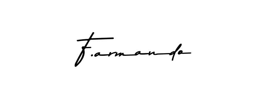 How to make F.armando signature? Asem Kandis PERSONAL USE is a professional autograph style. Create handwritten signature for F.armando name. F.armando signature style 9 images and pictures png