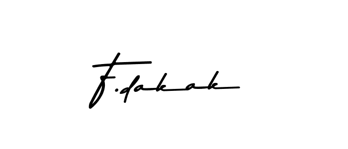 Make a beautiful signature design for name F.dakak. Use this online signature maker to create a handwritten signature for free. F.dakak signature style 9 images and pictures png