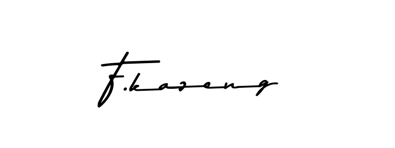 You should practise on your own different ways (Asem Kandis PERSONAL USE) to write your name (F.kazeng) in signature. don't let someone else do it for you. F.kazeng signature style 9 images and pictures png