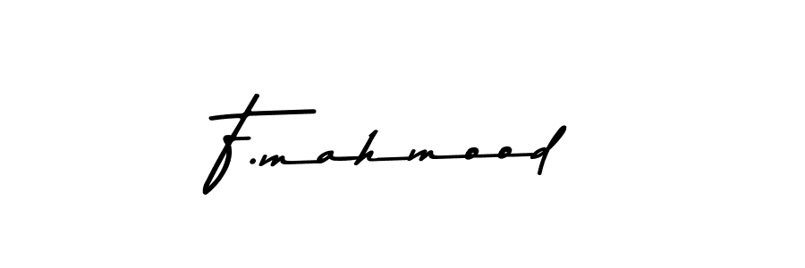 How to make F.mahmood name signature. Use Asem Kandis PERSONAL USE style for creating short signs online. This is the latest handwritten sign. F.mahmood signature style 9 images and pictures png