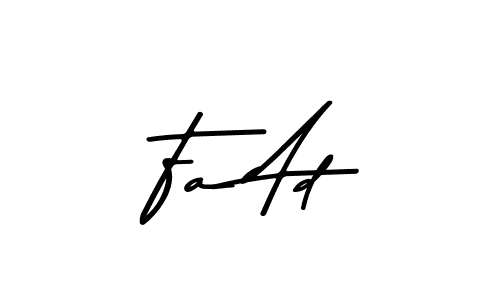 Use a signature maker to create a handwritten signature online. With this signature software, you can design (Asem Kandis PERSONAL USE) your own signature for name Fa Ad. Fa Ad signature style 9 images and pictures png