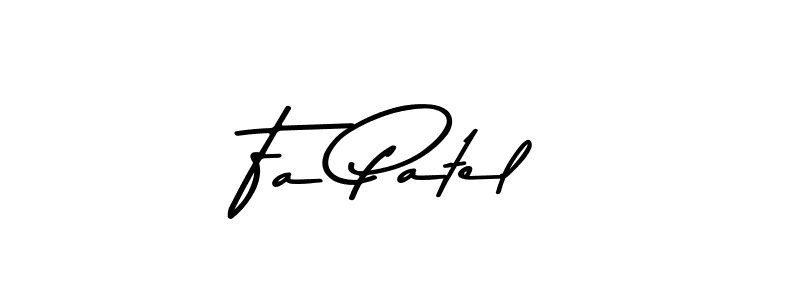 Create a beautiful signature design for name Fa Patel. With this signature (Asem Kandis PERSONAL USE) fonts, you can make a handwritten signature for free. Fa Patel signature style 9 images and pictures png