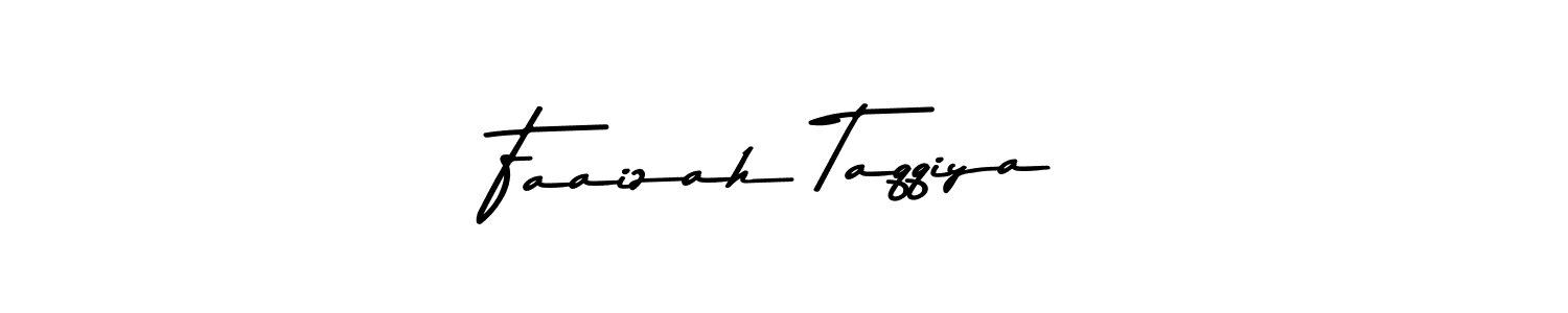 Design your own signature with our free online signature maker. With this signature software, you can create a handwritten (Asem Kandis PERSONAL USE) signature for name Faaizah Taqqiya. Faaizah Taqqiya signature style 9 images and pictures png