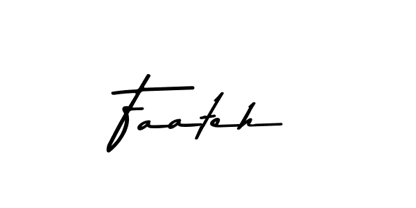 Use a signature maker to create a handwritten signature online. With this signature software, you can design (Asem Kandis PERSONAL USE) your own signature for name Faateh. Faateh signature style 9 images and pictures png