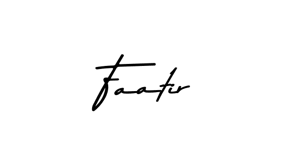 Create a beautiful signature design for name Faatir. With this signature (Asem Kandis PERSONAL USE) fonts, you can make a handwritten signature for free. Faatir signature style 9 images and pictures png