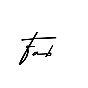 How to make Fab name signature. Use Asem Kandis PERSONAL USE style for creating short signs online. This is the latest handwritten sign. Fab signature style 9 images and pictures png