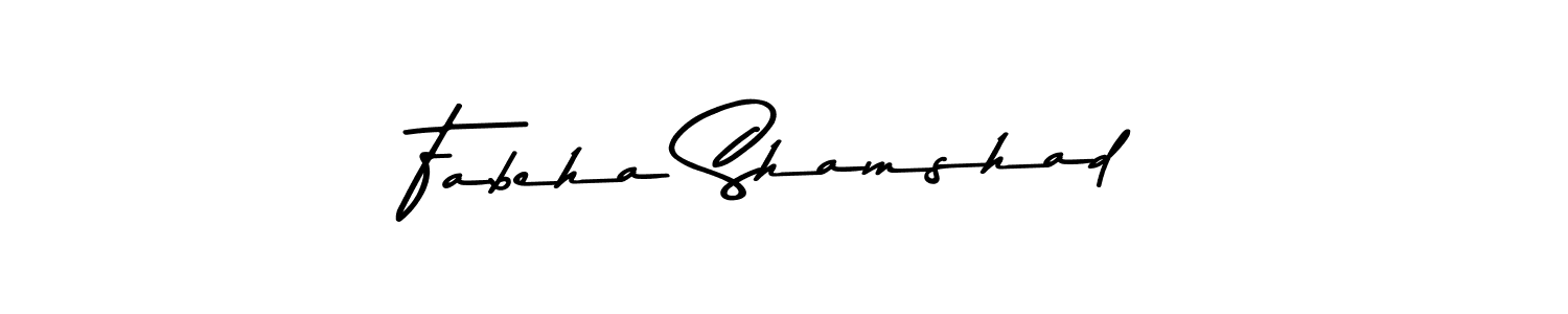 Also we have Fabeha Shamshad name is the best signature style. Create professional handwritten signature collection using Asem Kandis PERSONAL USE autograph style. Fabeha Shamshad signature style 9 images and pictures png