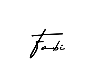 Use a signature maker to create a handwritten signature online. With this signature software, you can design (Asem Kandis PERSONAL USE) your own signature for name Fabi. Fabi signature style 9 images and pictures png