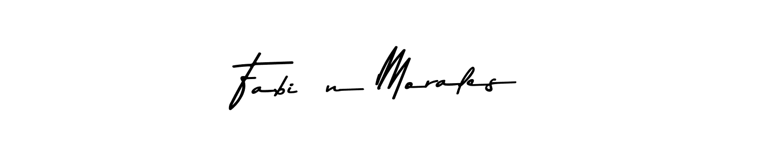 You should practise on your own different ways (Asem Kandis PERSONAL USE) to write your name (Fabián Morales) in signature. don't let someone else do it for you. Fabián Morales signature style 9 images and pictures png