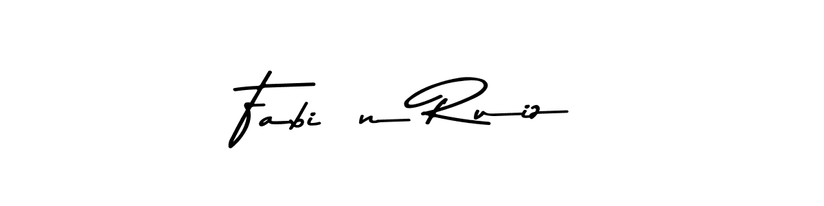 Here are the top 10 professional signature styles for the name Fabián Ruiz. These are the best autograph styles you can use for your name. Fabián Ruiz signature style 9 images and pictures png