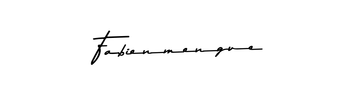 Design your own signature with our free online signature maker. With this signature software, you can create a handwritten (Asem Kandis PERSONAL USE) signature for name Fabienmengue. Fabienmengue signature style 9 images and pictures png