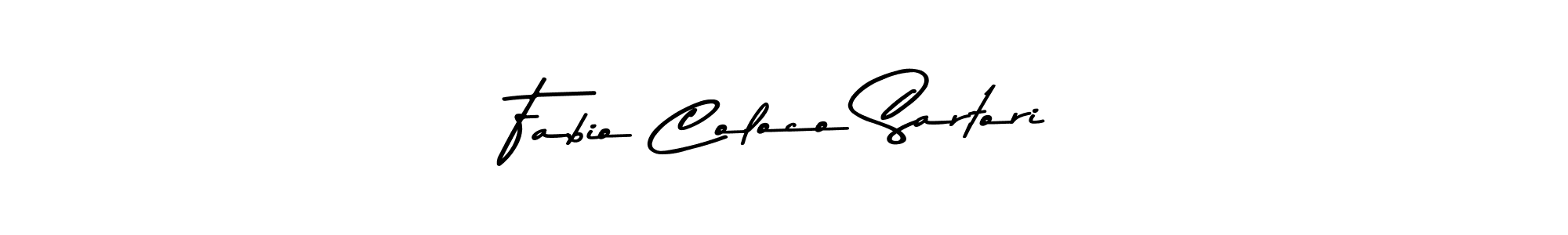 Make a beautiful signature design for name Fabio Coloco Sartori. With this signature (Asem Kandis PERSONAL USE) style, you can create a handwritten signature for free. Fabio Coloco Sartori signature style 9 images and pictures png