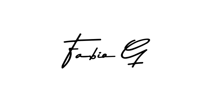 Design your own signature with our free online signature maker. With this signature software, you can create a handwritten (Asem Kandis PERSONAL USE) signature for name Fabio G. Fabio G signature style 9 images and pictures png