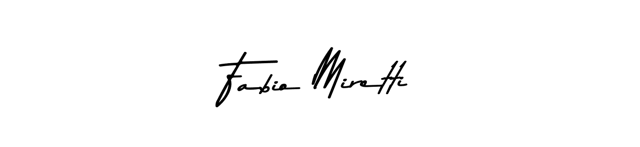 Make a beautiful signature design for name Fabio Miretti. With this signature (Asem Kandis PERSONAL USE) style, you can create a handwritten signature for free. Fabio Miretti signature style 9 images and pictures png