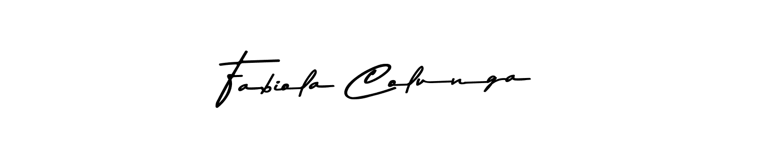 How to make Fabiola Colunga signature? Asem Kandis PERSONAL USE is a professional autograph style. Create handwritten signature for Fabiola Colunga name. Fabiola Colunga signature style 9 images and pictures png