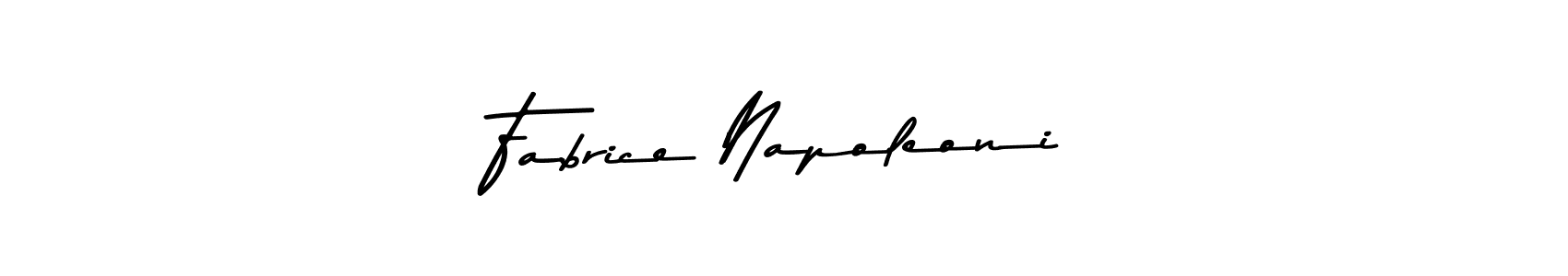 Create a beautiful signature design for name Fabrice Napoleoni. With this signature (Asem Kandis PERSONAL USE) fonts, you can make a handwritten signature for free. Fabrice Napoleoni signature style 9 images and pictures png