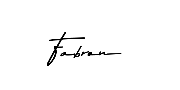 How to make Fabron name signature. Use Asem Kandis PERSONAL USE style for creating short signs online. This is the latest handwritten sign. Fabron signature style 9 images and pictures png