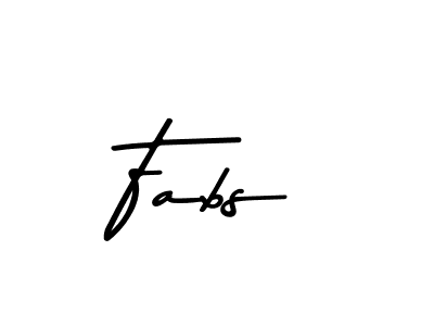 Make a beautiful signature design for name Fabs. With this signature (Asem Kandis PERSONAL USE) style, you can create a handwritten signature for free. Fabs signature style 9 images and pictures png