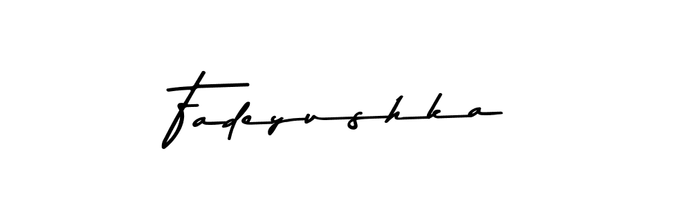 Similarly Asem Kandis PERSONAL USE is the best handwritten signature design. Signature creator online .You can use it as an online autograph creator for name Fadeyushka. Fadeyushka signature style 9 images and pictures png