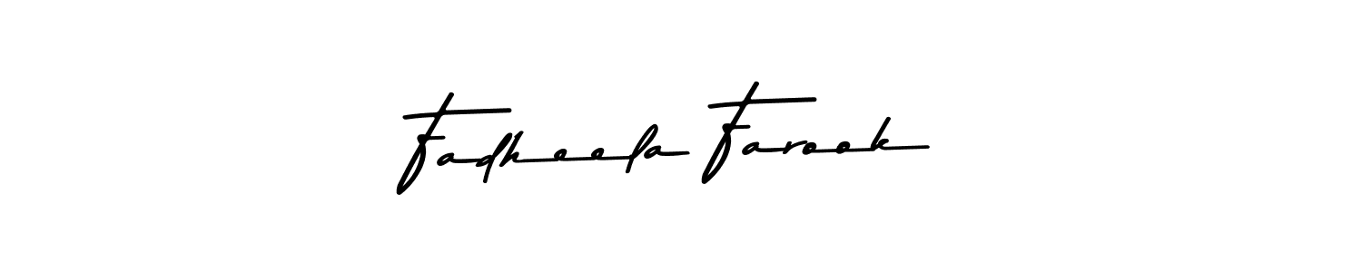 Similarly Asem Kandis PERSONAL USE is the best handwritten signature design. Signature creator online .You can use it as an online autograph creator for name Fadheela Farook. Fadheela Farook signature style 9 images and pictures png
