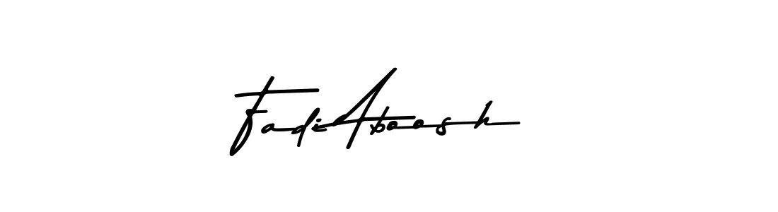 How to make Fadi Aboosh name signature. Use Asem Kandis PERSONAL USE style for creating short signs online. This is the latest handwritten sign. Fadi Aboosh signature style 9 images and pictures png