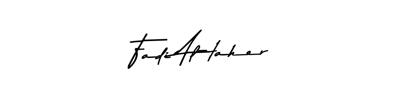 The best way (Asem Kandis PERSONAL USE) to make a short signature is to pick only two or three words in your name. The name Fadi Al-taher include a total of six letters. For converting this name. Fadi Al-taher signature style 9 images and pictures png