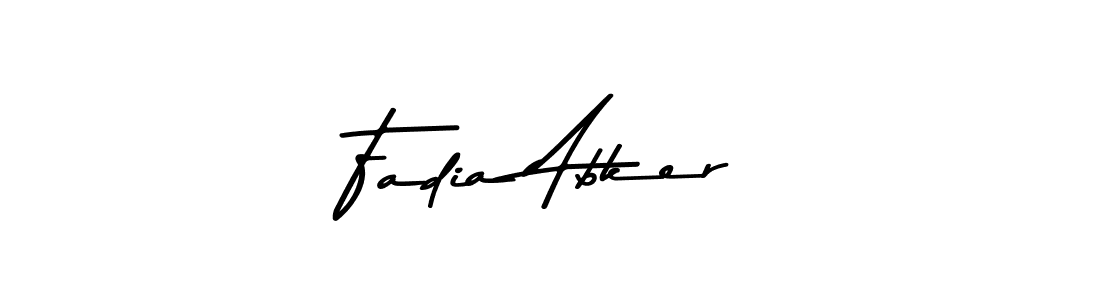 Fadia Abker stylish signature style. Best Handwritten Sign (Asem Kandis PERSONAL USE) for my name. Handwritten Signature Collection Ideas for my name Fadia Abker. Fadia Abker signature style 9 images and pictures png