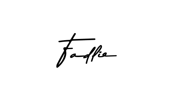 How to make Fadlie name signature. Use Asem Kandis PERSONAL USE style for creating short signs online. This is the latest handwritten sign. Fadlie signature style 9 images and pictures png